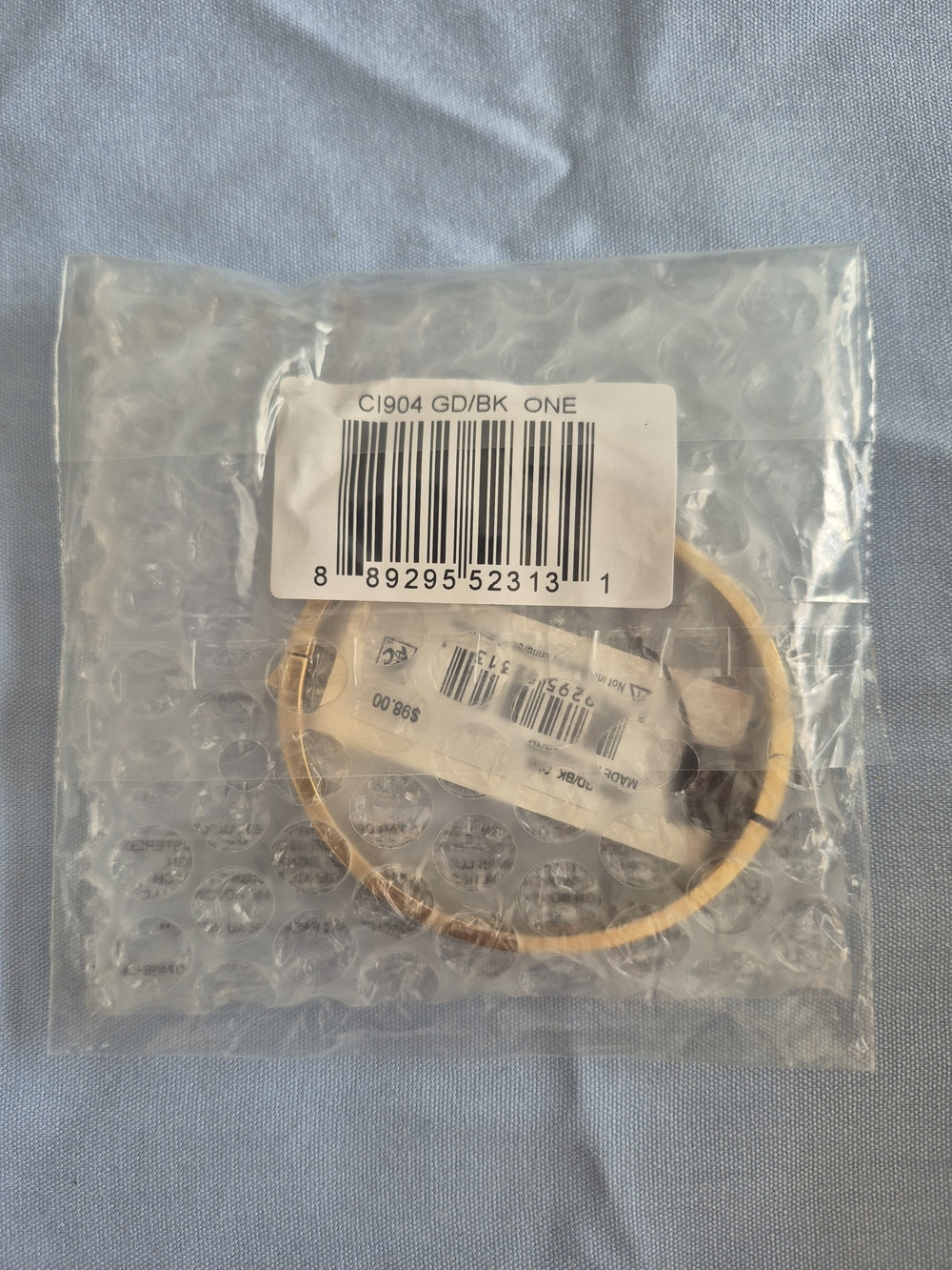Coach Gold and Black Signature C Turnlock Bangle Bracelet - Picture 5 of 6